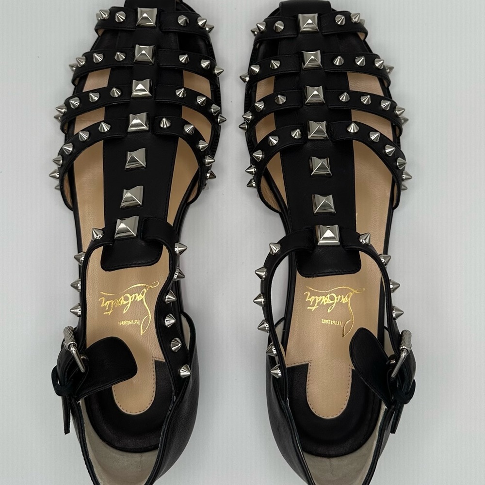 Christian Louboutin shoes loubiclou gladiator sandals! Never worn!! 38.5